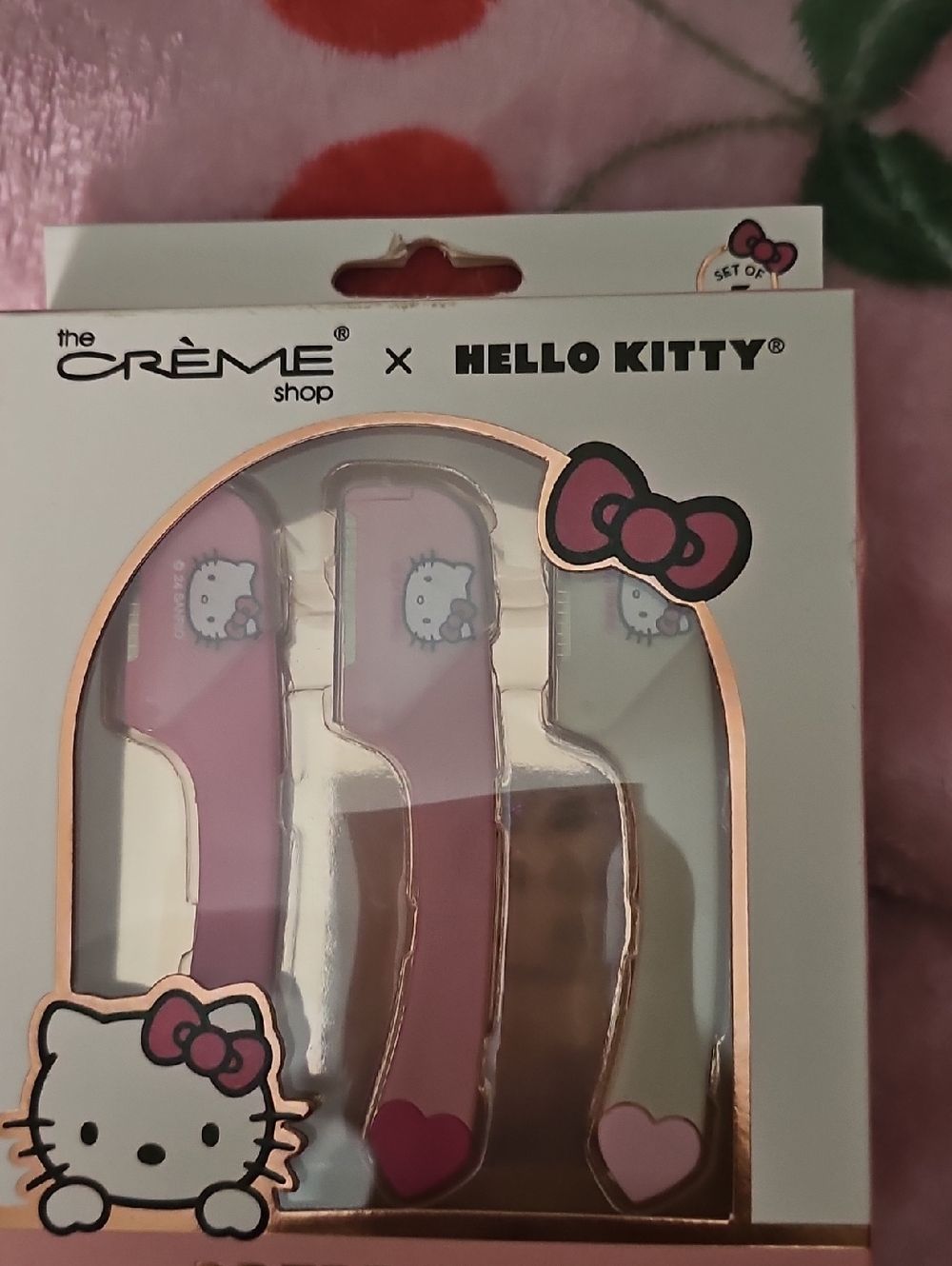 The Crème Shop x Hello  Kitty- 3 Pack dermoplane & Sculpt Razors